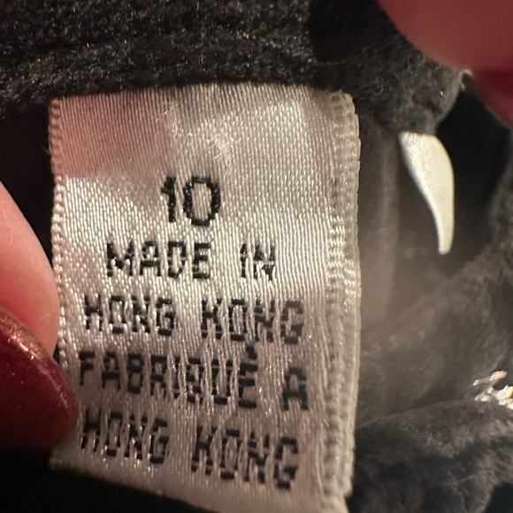 Talbots Women’s Velour Black Dress Pants Straight Leg Size 10 - Picture 5 of 6